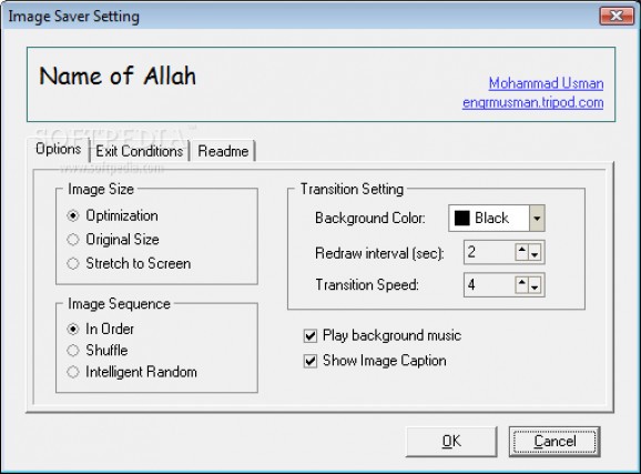 Name of Allah Screensaver screenshot