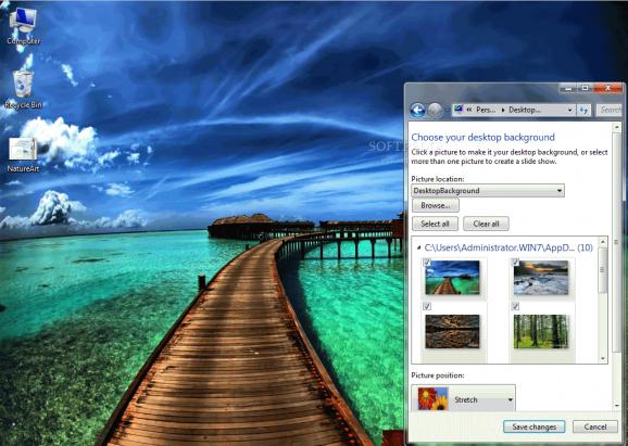 Nature’s Art Windows 7 Theme screenshot