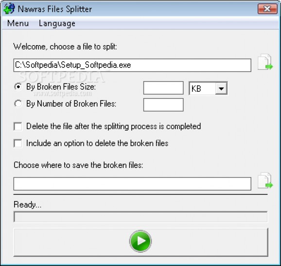 Nawras Files Splitter screenshot