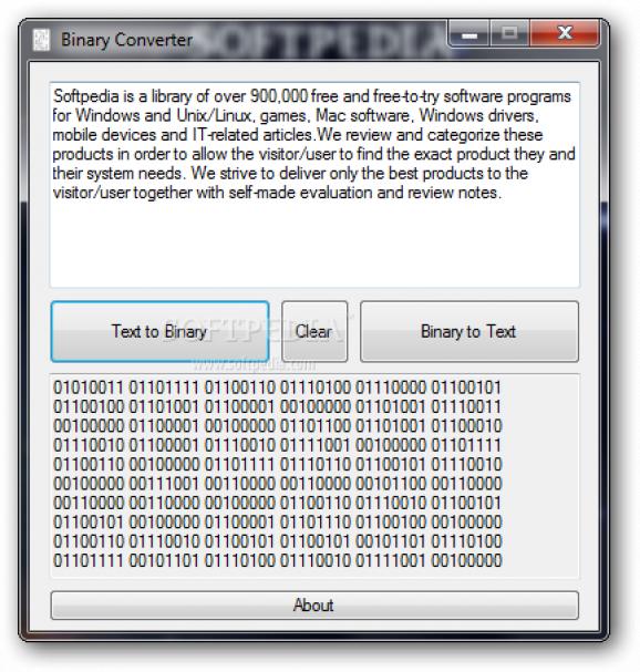 Binary Converter screenshot