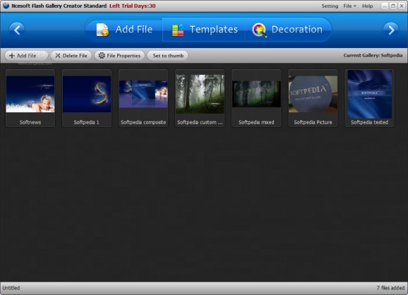 Ncesoft Flash Gallery Creator Standard screenshot
