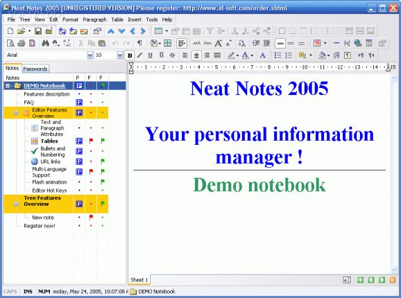 Neat Notes 2005 screenshot