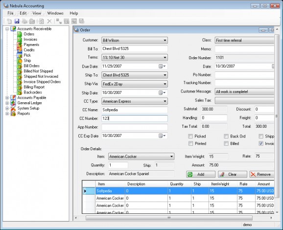 Nebula Accounting for VB Dot Net Winforms screenshot