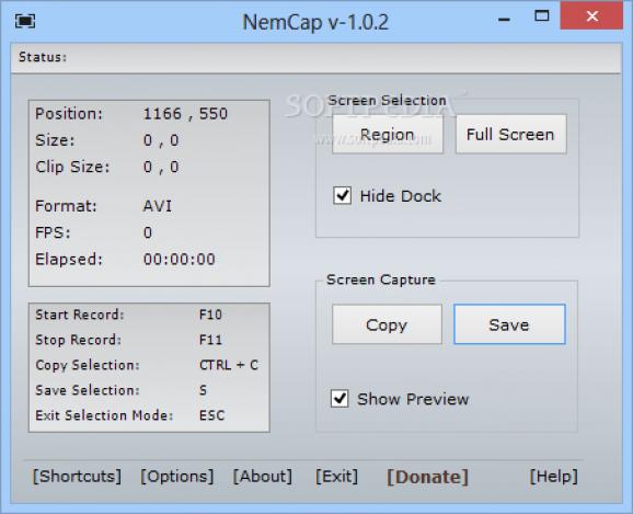 NemCap (formerly NemCam) screenshot