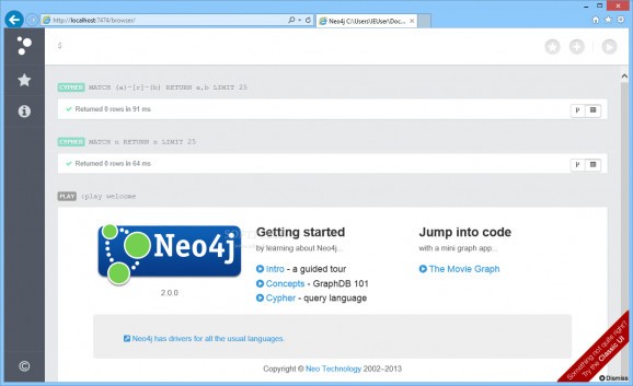 Neo4j Community Edition screenshot