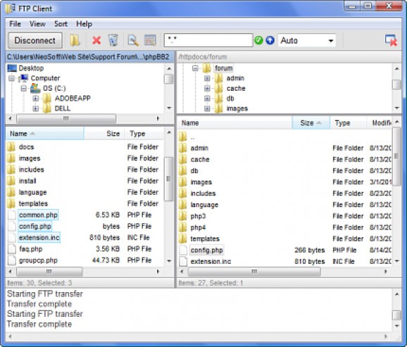 NeoBookFM/FTP screenshot