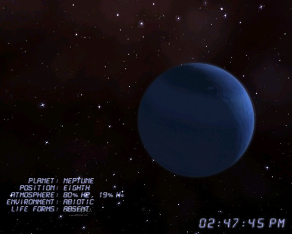 Neptune 3D Space Survey Screensaver screenshot