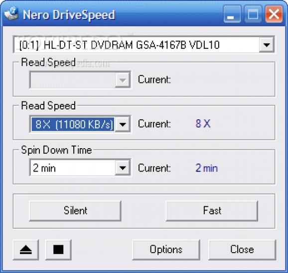 Nero DriveSpeed screenshot