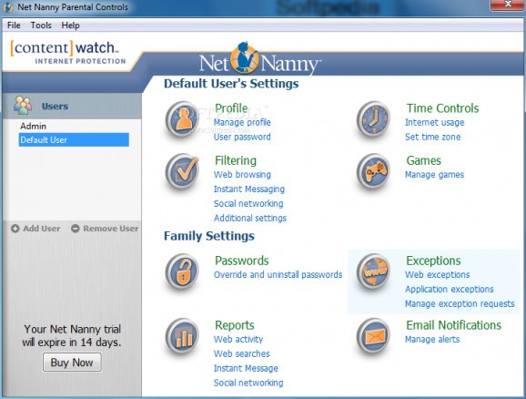 Net Nanny screenshot