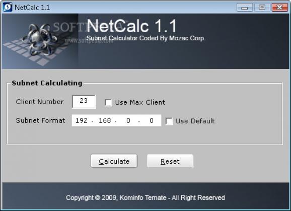 NetCalc screenshot