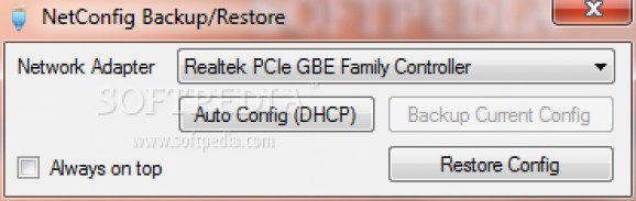NetConfig Backup/Restore screenshot