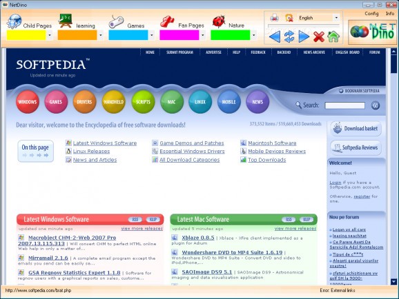 NetDino screenshot