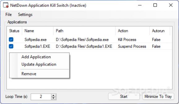 NetDown Application Kill Switch screenshot