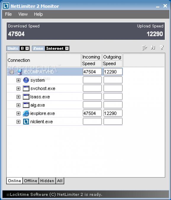 NetLimiter Monitor screenshot