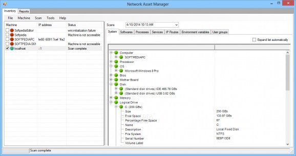Network Asset Manager screenshot