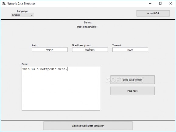 Network Data Simulator screenshot