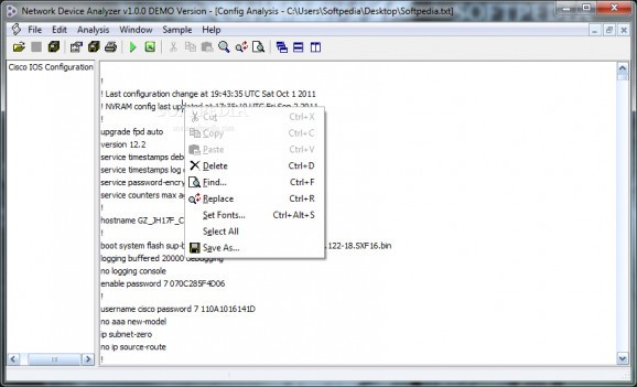 Network Device Analyzer screenshot
