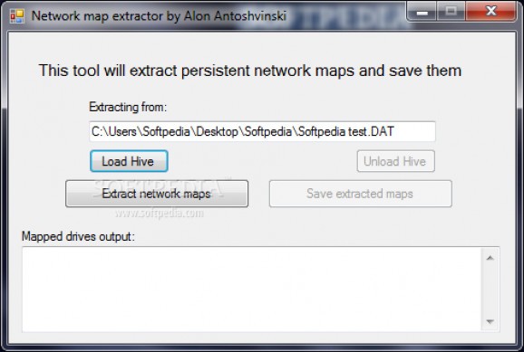 Network map extractor screenshot