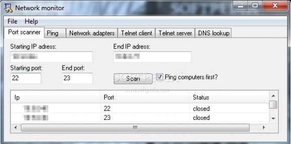 Network monitor screenshot