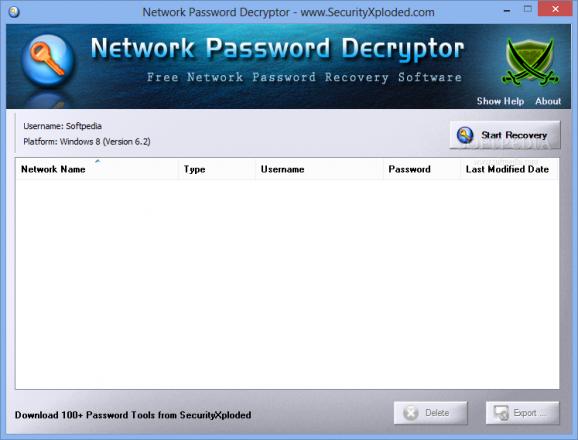 Network Password Decryptor Portable screenshot