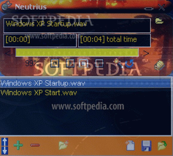 Neutrius mp3 player screenshot