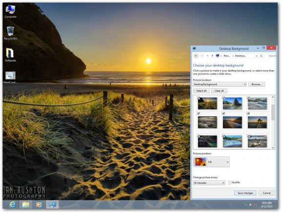 New Zealand Landscapes: West Coast Theme screenshot