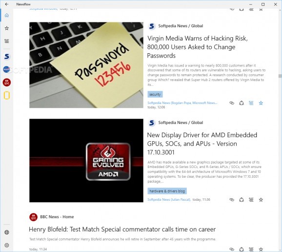 Newsflow screenshot