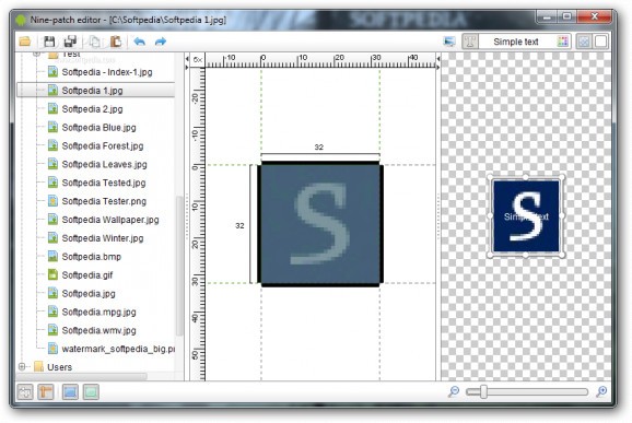 Nine-patch editor screenshot