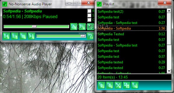 No-Nonsense Audio Player screenshot