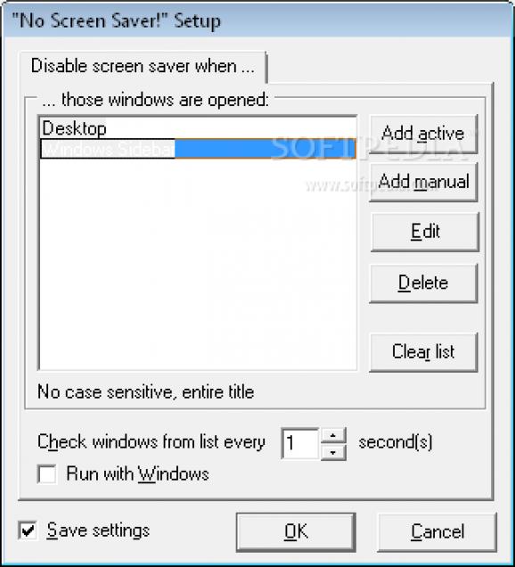No Screen Saver! screenshot