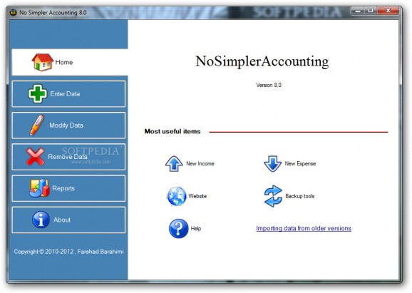 No Simpler Accounting screenshot