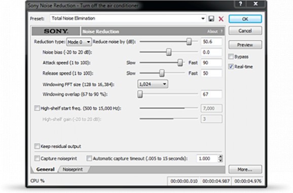 Noise Reduction screenshot