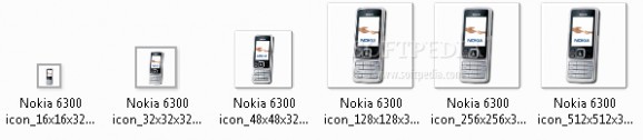 Nokia 6300 icons screenshot