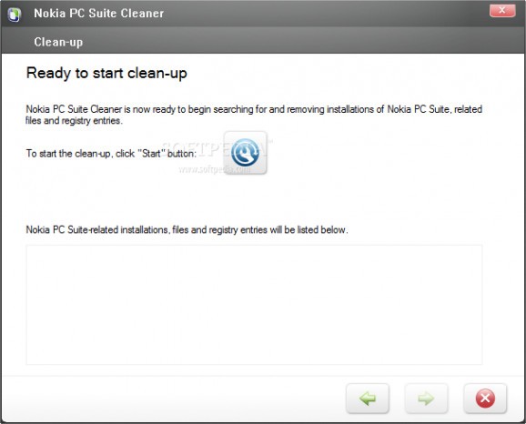 Nokia PC Suite Cleaner screenshot
