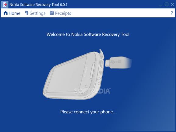 Nokia Software Recovery Tool screenshot