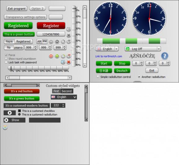 NorthNotch Software Widgets Library screenshot