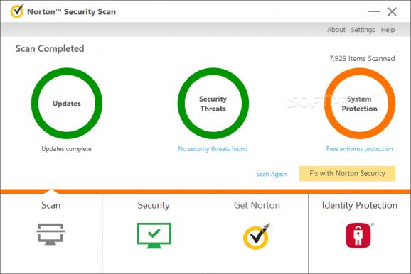 Norton Security Scan screenshot