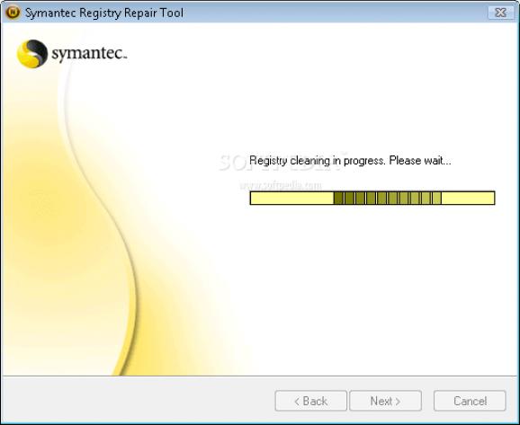Symantec Registry Repair screenshot