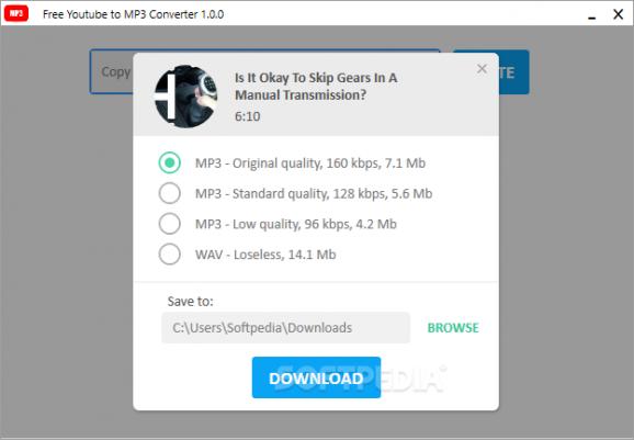 Free YouTube to MP3 Converter screenshot