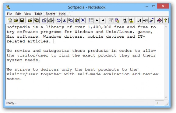 NoteBook 2000 screenshot