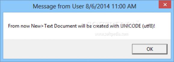 Set Notepad Default UTF8 (UNICODE) encoding screenshot