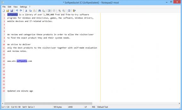 Notepad2-mod Portable screenshot