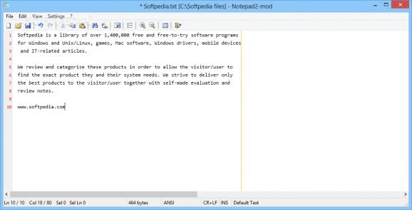 Notepad2-mod screenshot