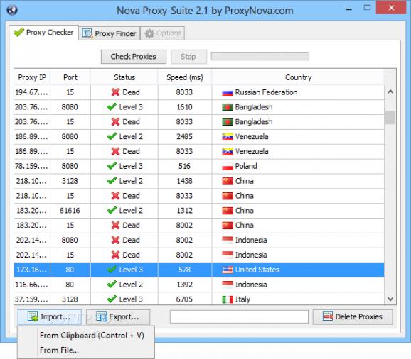 Nova Proxy Suite screenshot