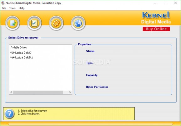 Nucleus Kernel Digital Media screenshot