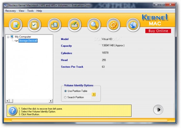Nucleus Kernel Macintosh (formerly Nucleus Mac Data Recovery Software) screenshot