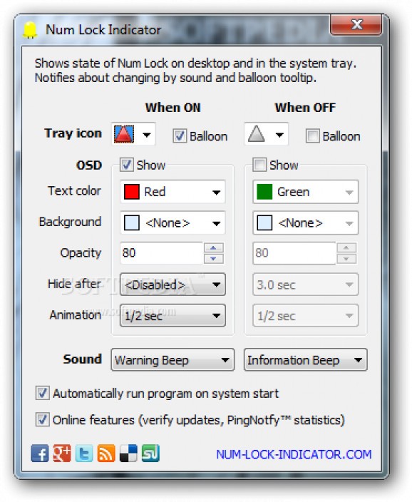 Num Lock Indicator screenshot
