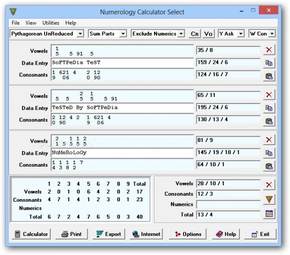 Numerology Calculator Select screenshot