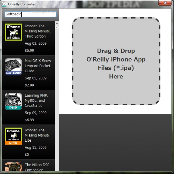 O'Reilly App Converter screenshot