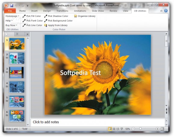 OB PowerPoint Color Picker screenshot